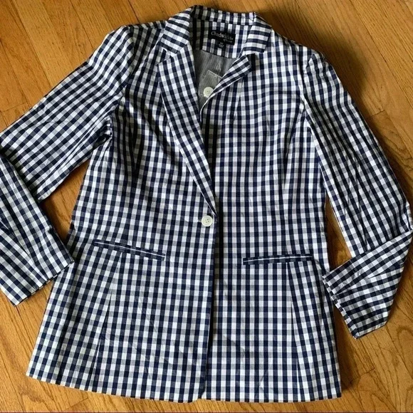 **NEW Chadwicks of Boston Plaid Blazer - Picture 2 of 8
